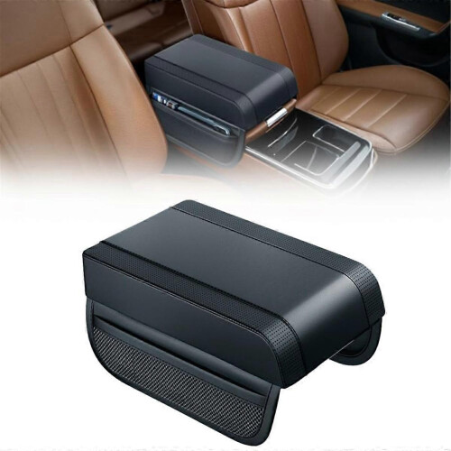 Cuscino universale per bracciolo auto in memory foam, copribracciolo per console centrale, nero 2