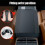 Cuscino universale per bracciolo auto in memory foam, copribracciolo per console centrale, nero 4