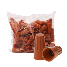 100pcs Orange Wire Connectors 1816 AWG, Fast Twist on Wire Nuts 600V, Secure Grip Assortment Set