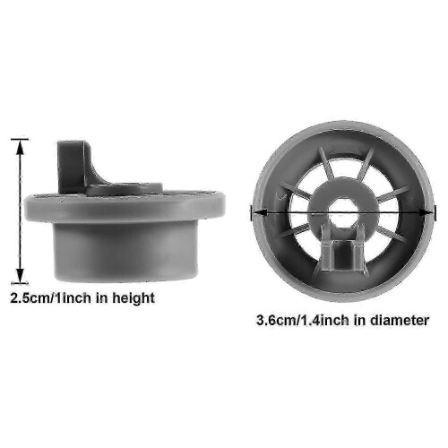 Replacement Wheel for Whirlpool Dishwasher Lower Rack, 8Pcs 165314 2