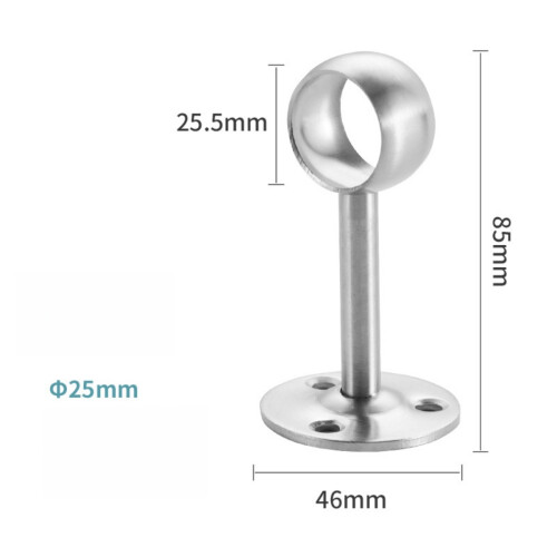 6 Pcs Curtains Holders Closet Rod Brackets Ceiling Mount Bracket Ceiling Mount Rod Bracket Closet Pole Holders 1