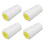 4Pcs Serger Thread White Premium Polyester Sturdy Durable Wear Resistant Widely Used White Thread 4