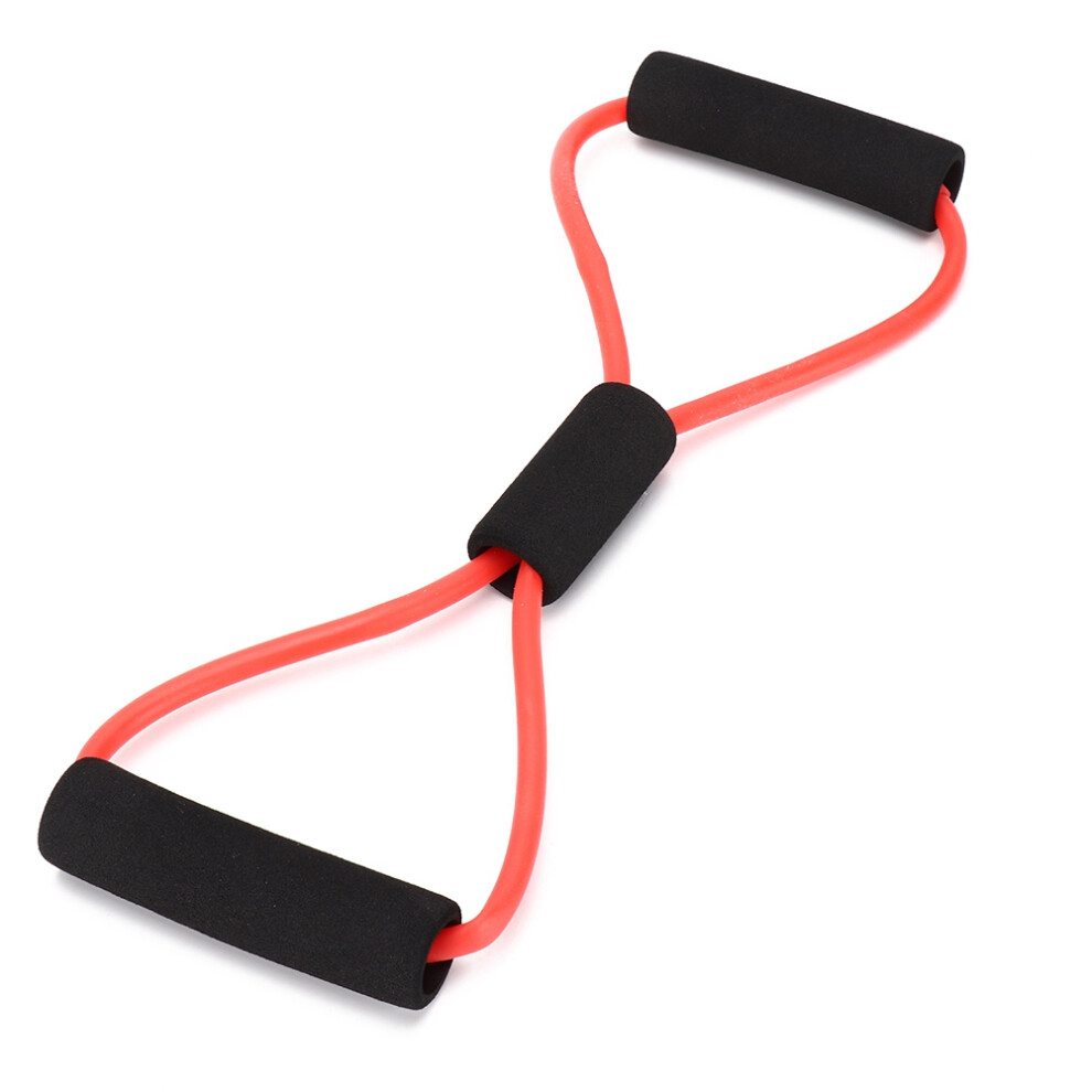 Red 8 Shaped Pulling Rope Chest Expander Compact