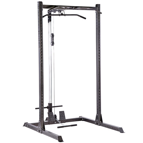 (GM2 Half Rack+Cable Pulley System) GYM MASTER GM2 Half Power Rack with Dual Cable Pulley System