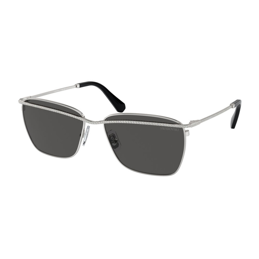 Swarovski Women's Silver/Dark/Grey Sk700658-X 58Mm Sunglasses - Image 3