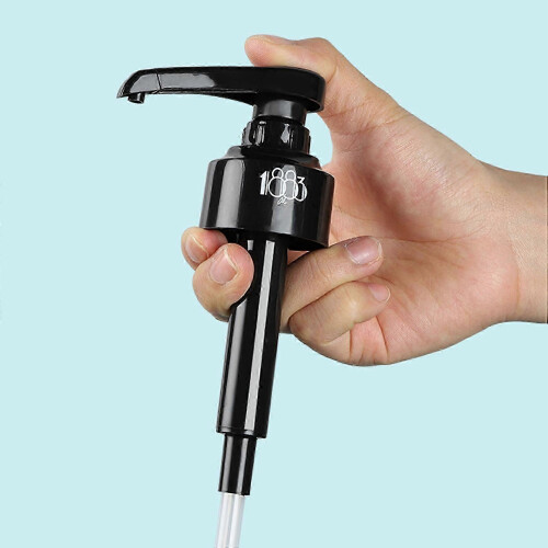 Confezione da 4 pompe dosatrici nere da 10 ml per sciroppi, compatibili con sciroppi per caffè, granite e aromi, dosaggio pre 2
