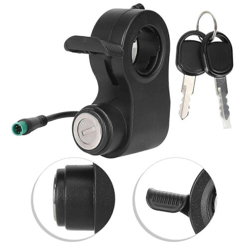 Fechadura de ignição para scooter elétrica com acelerador integrado e interruptor de 5 pinos, compatível com G2 e Max 2