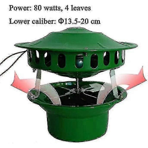 Ventilatore elettrico da 80 W per camino e capanno per barbecue 2