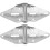 2 Pcs Garage Door Hinge Bracket with Mounting Bolt, Heavy Duty Steel Replacement Accessory 2