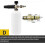 Brass foam cannon for Parkside pressure washers 2