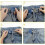 Prolunghe elastiche per asole di jeans, 4 pezzi, 8,3 cm, cotone. 2