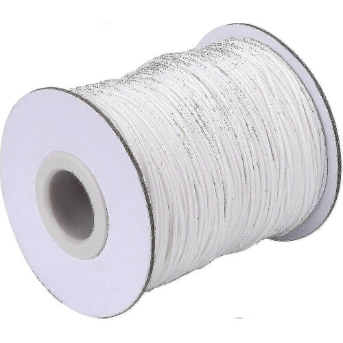Pull cord for blinds, white 1.0mm braided shade, 109 yards/roll 1