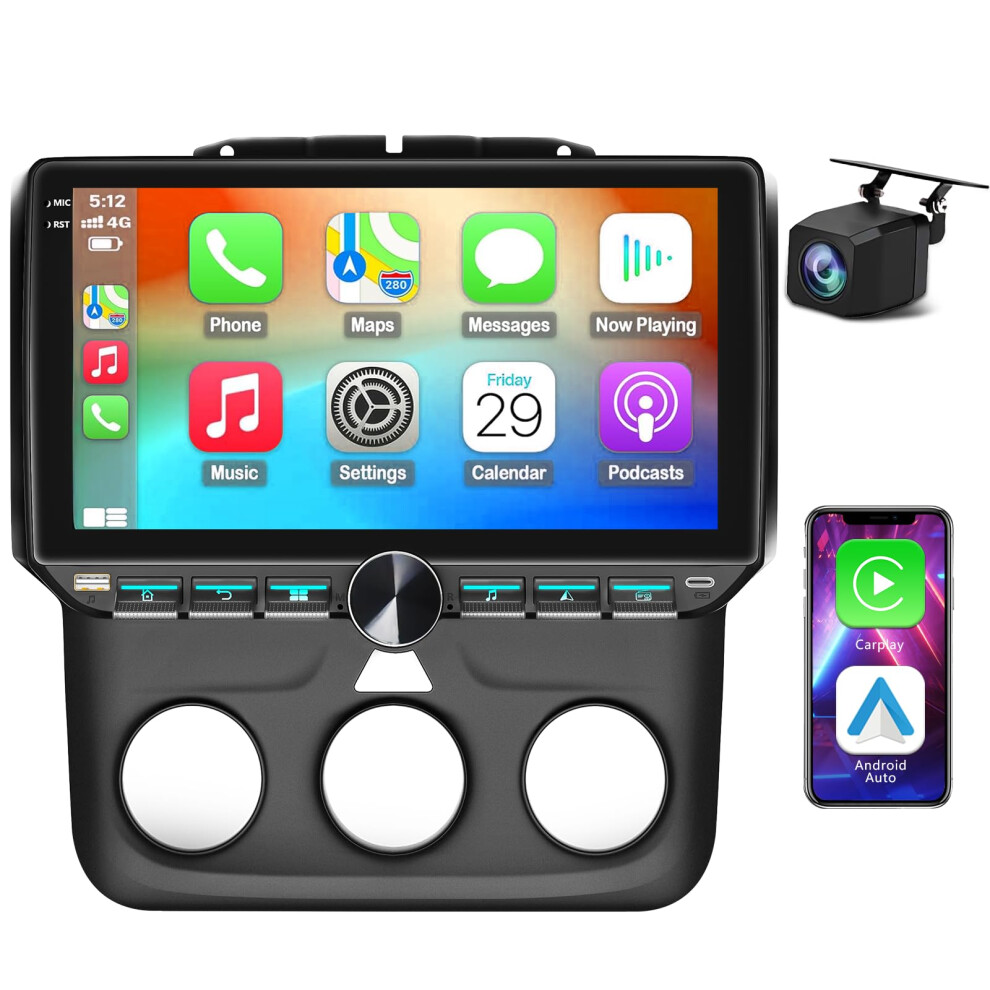 Android 13 Car Stereo For Dodge Ram 1500 2500 3500 2013Â2018, 10.1' Hd Touchscreen Gps, 4Gb+64Gb Wireless Carplay Android Auto Head Unit 9330225490203