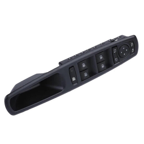 Botón del interruptor de control de ventanillas 809610017R para Scenic 2009-2022, negro resistente 2