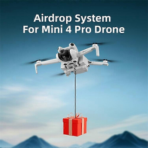 Sistema de lançamento de isco e entrega aérea fotossensível para drone, compatível com Mini 4 Pro, para pesca e presente 1