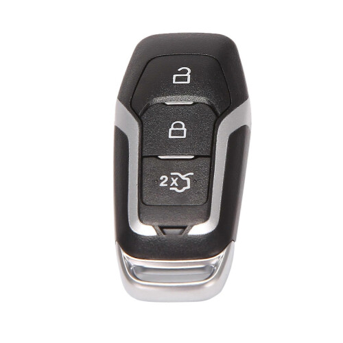 Compatible Smart Remote Button Key Shell for Ford Edge Explorer Mondeo 2015-2017, Durable Black Case 2