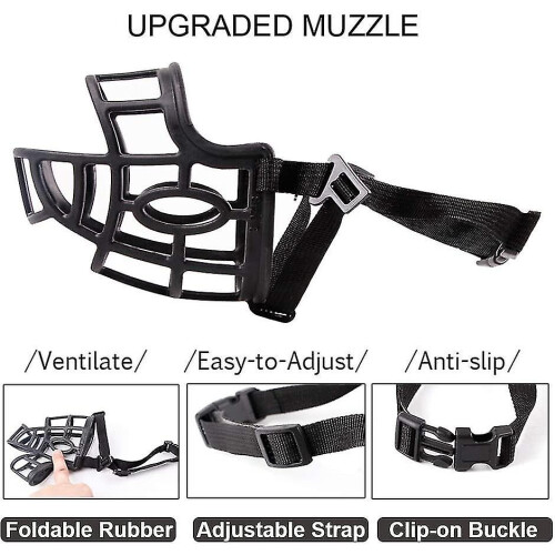 Breathable Basket Muzzles For Large Dogs,size:（28-31CM） 1