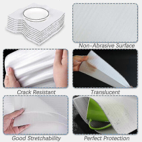 Protective foam wrap for plates 25x30cm 100 pieces white 2