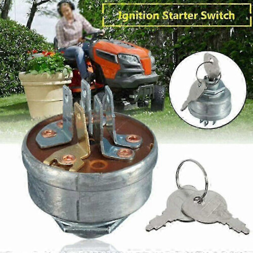 Ignition start switch with key for lawn mower, MTD compatible 2