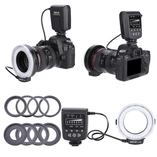 Universal LED Ring Flash Video Camera Fill Light Kit for Photography, Portable Universal Accessory 2