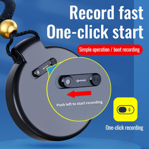 Digital Recorder Voice Activation MP3 OTG Support Portable - 8GB(Black) 1
