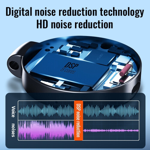 Digital Recorder Voice Activation MP3 OTG Support Portable - 8GB(Black) 2