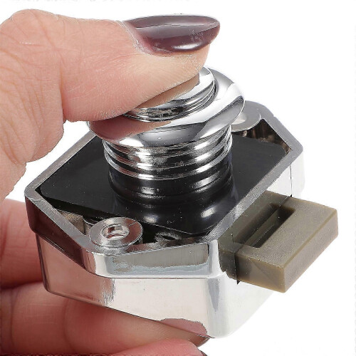 Cupboard Latch Lock for Drawer with Push Button Design 1