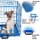 Actiaspet Blue 36in Dog Metal Training Cage 4