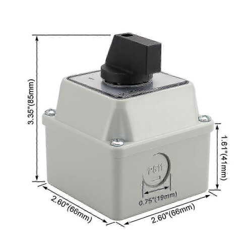 Changeover switch for universal use SZW26-20/D202.2D 2 phase 20A 1