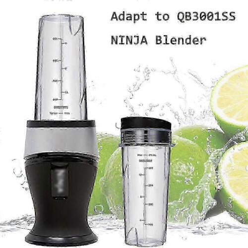 2-pack 16Oz cups for Ninja QB3001SS blender with lids 1