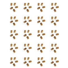 100Pcs NFC Flash Nail Sticker LED Bare Chip Intelligent Luminous Nail Lamp Nail Sticker Enhancement, White Light