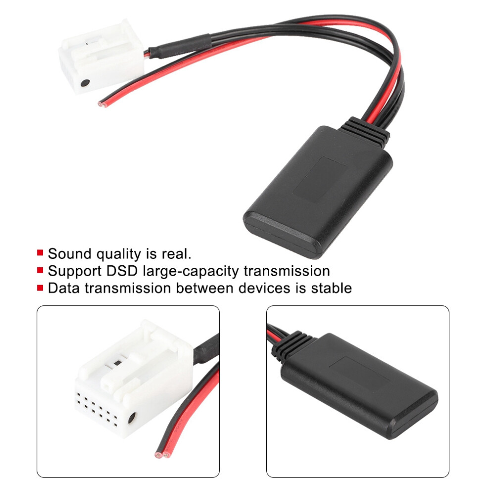 Wireless Bluetooth Audio Adapter For Car & Home Aux Mp3 Receiver Black 4691393749858