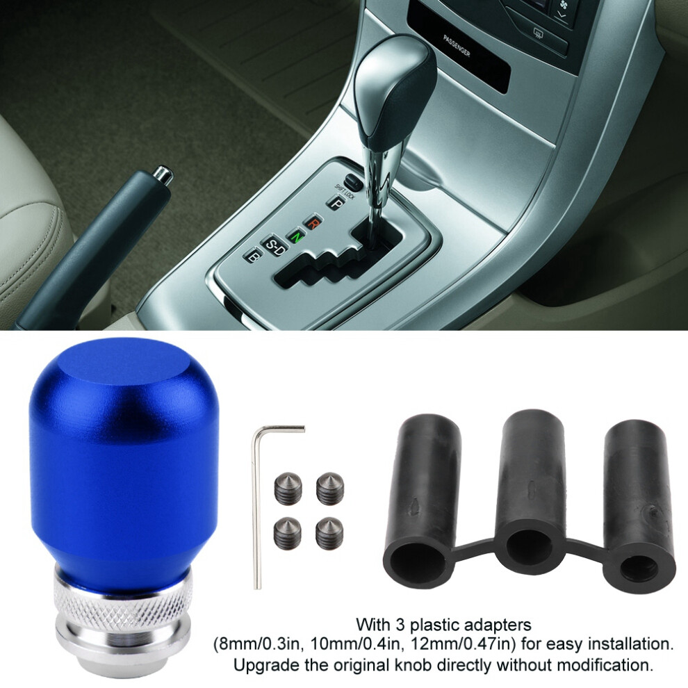 Car Gear Lever Knob Universal Fit Manual Transmission Shift Head Upgrade Blue 4691393749841