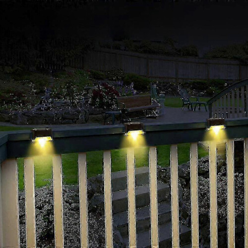 Solar Deck Lights 16 Pack, Warm White for Step and Pathway Lighting 2