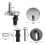 Universal Toilet Seat Hinge Kit for Secure Installation - 1 Pair 3