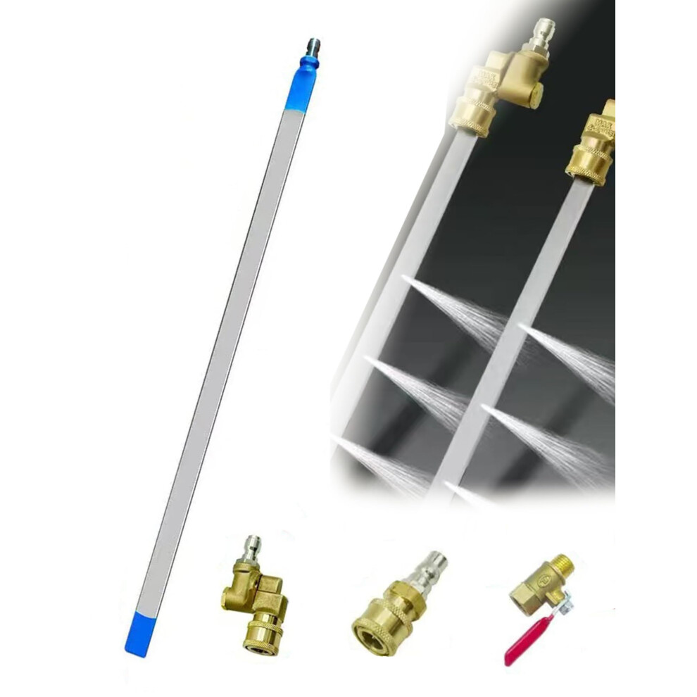 Radiator Cleaning Wand 39.4In Long Reach 4500Psi Pressure Washer Wand With 180 Rotating Connector For Car Truck 9330225490395
