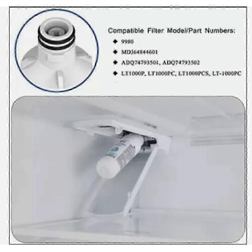 3-Pack water filter for LG LT1000P - ADQ747935 replacement 1