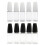 5Pcs Transparent Liquid Drip Bottle for Oils Paints-Black 3