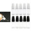 5Pcs Transparent Liquid Drip Bottle for Oils Paints-Black 4