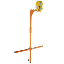 Air Conditioner Installation Lift 150kg Capacity with Manual Hand Winch and 4mm Wire Rope for Outdoor AC Unit Hoist System