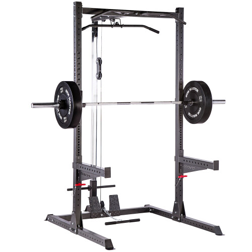 (GM2 Half Rack+Cable Pulley System) GYM MASTER GM2 Half Power Rack with Dual Cable Pulley System 2