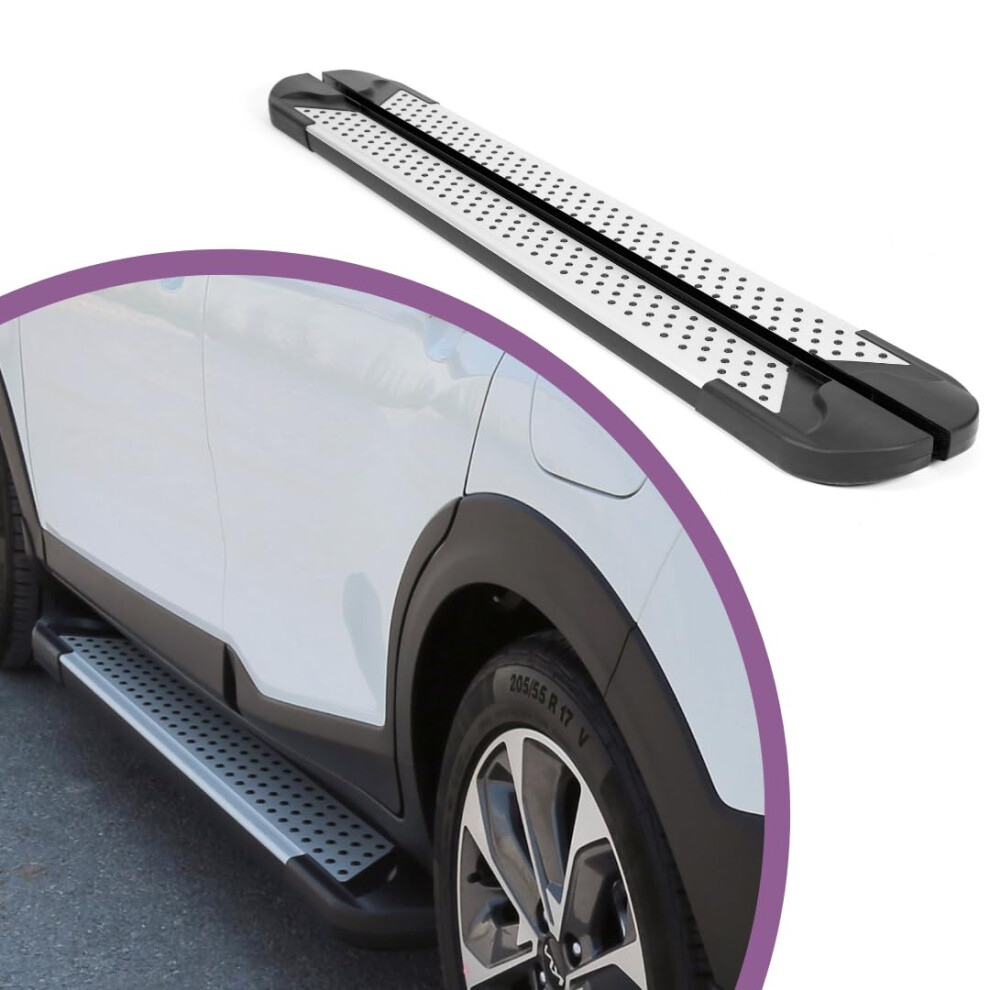 5.2' Running Boards For Volvo Xc90 20162024, Slipresistant Aluminum Side Steps, 350Lb Heavyduty Nodrill Installation, Silver 9330225490524
