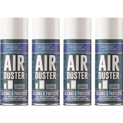 Rapide 4 x 200ML Air Duster Spray PC Tab Laptop Keyboard Cleans Protect Spray