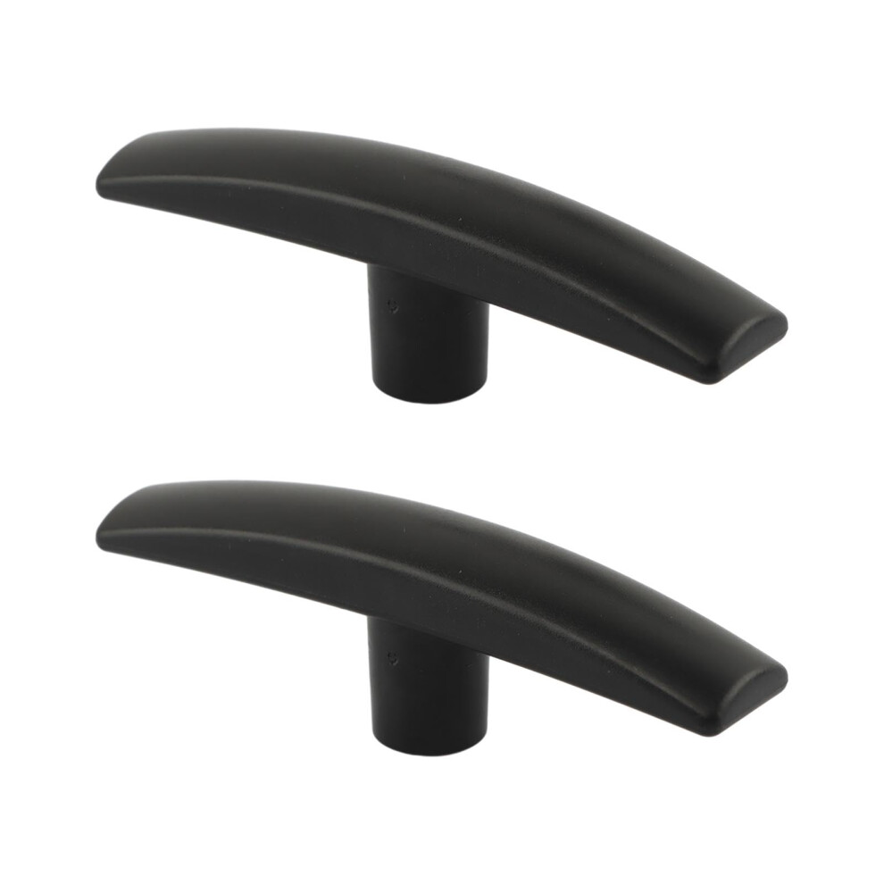 Rv Waste Valve Handle Replacement 2 Pack, Ergonomic Curved Grip, Durable Universal Sewer Drain Handle (Black) Black 9330225490623