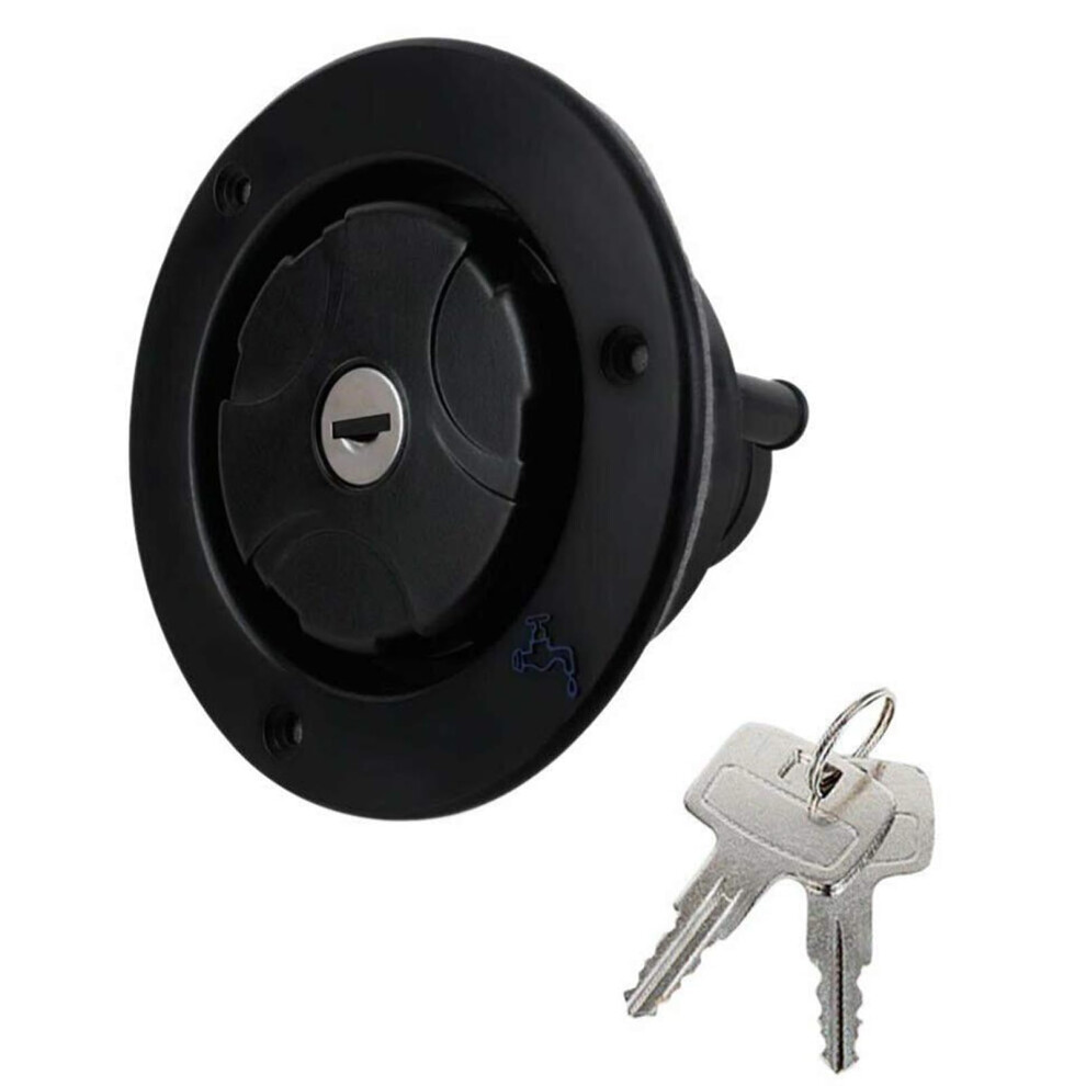 Lockable Rv Water Inlet With Leakproof Seal And Fast Gravity Fill Port For Caravan Camper Trailer Black 9330225490661