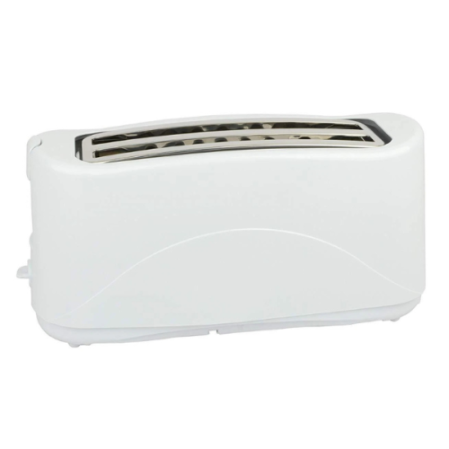 White 4 Slice Long Slot Toaster Variable Heating Levels 2