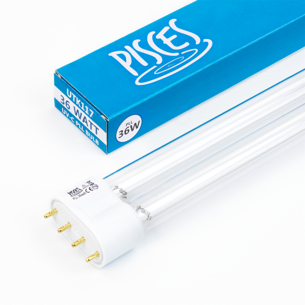 Pisces 36W Watt Pll Replacement Uv Pond Bulb Spare Uvc Lamp For Filter Ultraviolet Uv-C Tube 409Mm Hozelock Bioforce Revolution 14000 Light