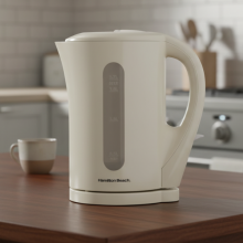 Cream Hamilton Beach 1.7L Kettle Detachable Filter