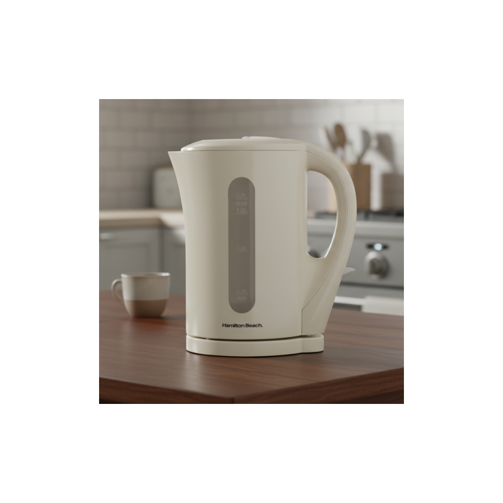 Hamilton Beach Cream 1.7L Kettle Detachable Filter