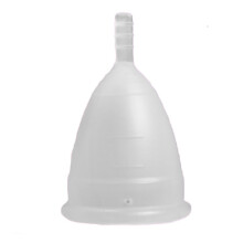 Silicone Menstrual Cup Professional Menstruation Feminine Period Cup for Regular Heavy FlowS 3.6 X 6cm Transparent